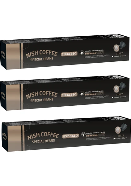 Nish Kahve Nespresso Uyumlu Kapsül Kahve 8 Italy x 3