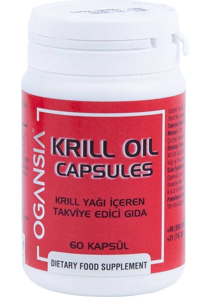 Krill Yağı Takviye Edici Gıda 500 mg 60 Kapsül