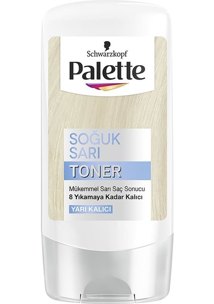 Deluxe Saç Boyası 10-1 Küllü Açık Sarı X 2 Adet + Soğuk Sarı Palette Toner