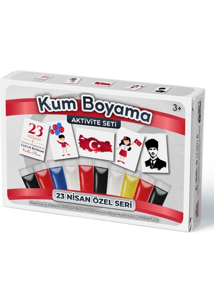 23 Nisan Özel | Kum Boyama Aktivite Seti 5'li