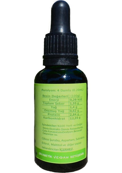 Stevia Özütü (30 ml)