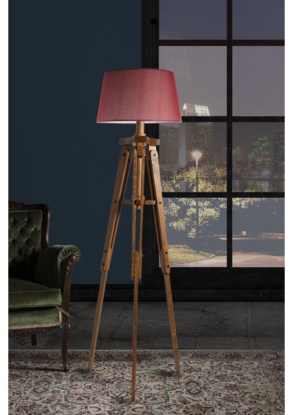 Piega Tripod Lambader Abajur Avize Aydınlatma Ahşap Naturel Ağaç Country Dekor Lamba Aplik Masif Doğal fiyatları