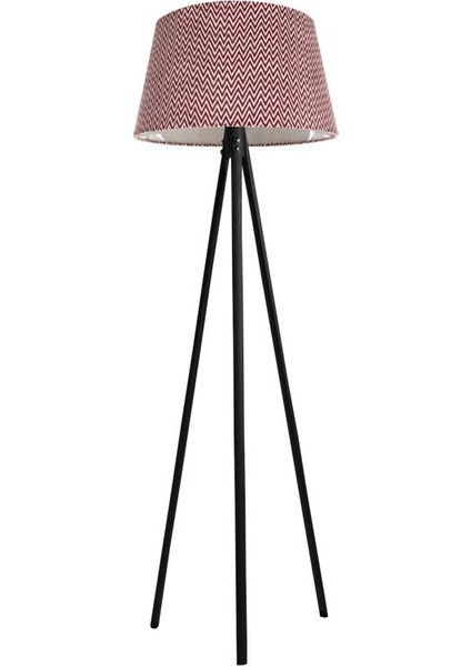 Oval 3 Ayak Tripod Lambader Abajur Köşe Lambası Ahşap Siyah Ağaç Country Dekor Lamba Aplik Masif Doğal