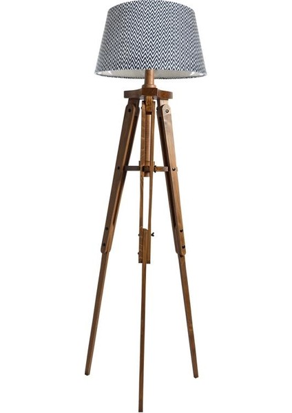 Piega Tripod Lambader Abajur Avize Aydınlatma Ahşap Naturel Ağaç Country Dekor Lamba Aplik Masif Doğal