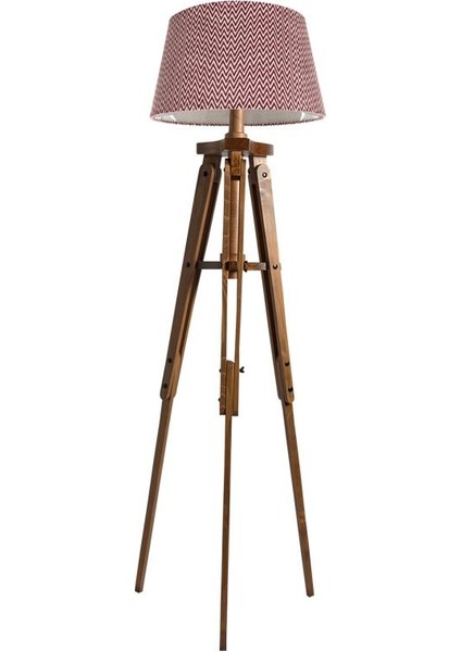 Piega Tripod Lambader Abajur Avize Aydınlatma Ahşap Naturel Ağaç Country Dekor Lamba Aplik Masif Doğal