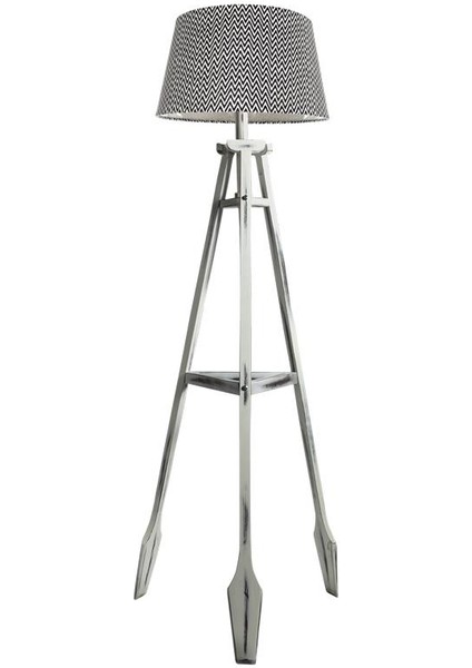 Remi 3 Ayaklı Tripod Lambader Beyaz Ahşap Köşe Lambası Abajur Avize Aydınlatma Ahşap Siyah Ağaç Country Dekor Lamba Aplik Masif Doğal