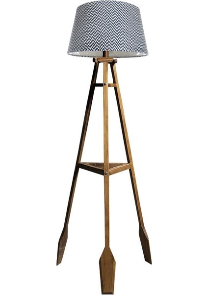 Remi 3 Ayaklı Tripod Lambader Naturel Ahşap Köşe Lambası Abajur Avize Aydınlatma Ahşap Siyah Ağaç Country Dekor Lamba Aplik Masif Doğal