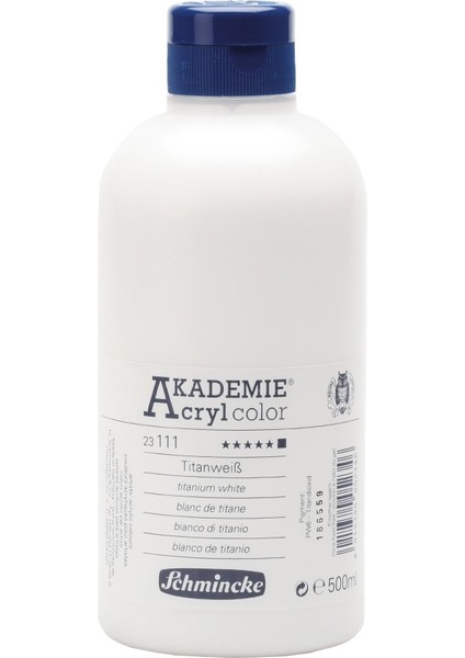 Akademie Akrilik Boya 500 ml Titanium White