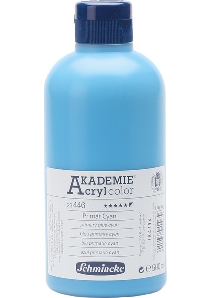 Akademie Akrilik Boya 500 ml Primary Blue Cyan