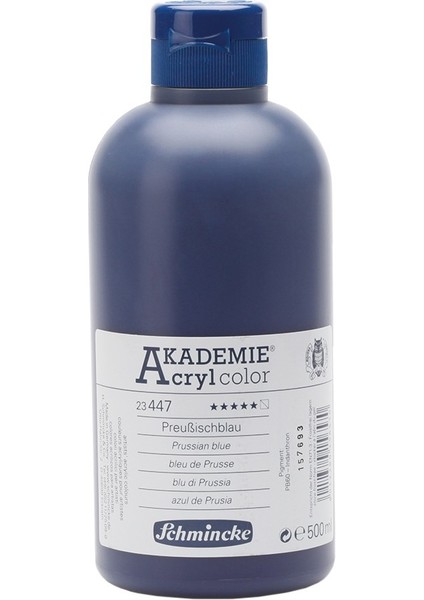 Akademie Akrilik Boya 500 ml Prussian Blue