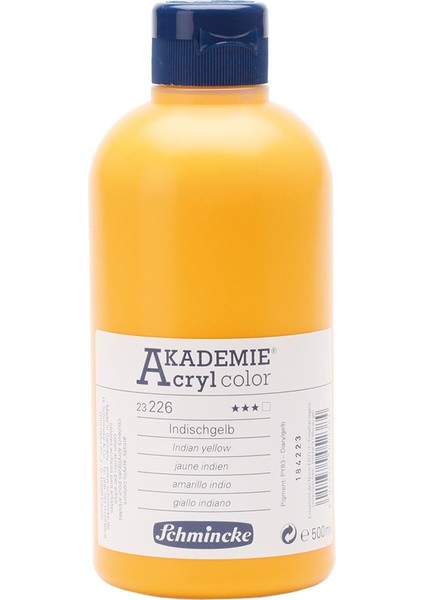 Akademie Akrilik Boya 500 ml Indian Yellow