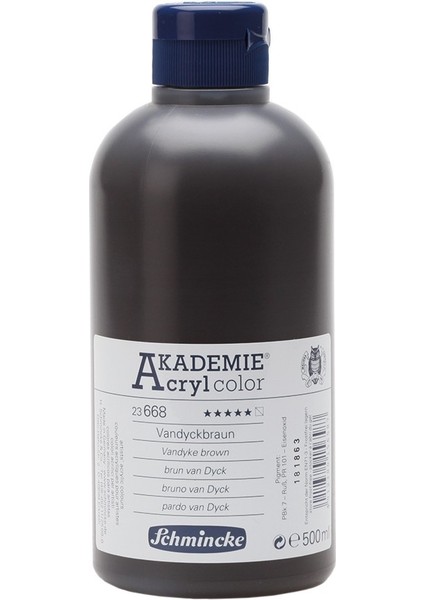 Akademie Akrilik Boya 500 ml Vandyke Brown