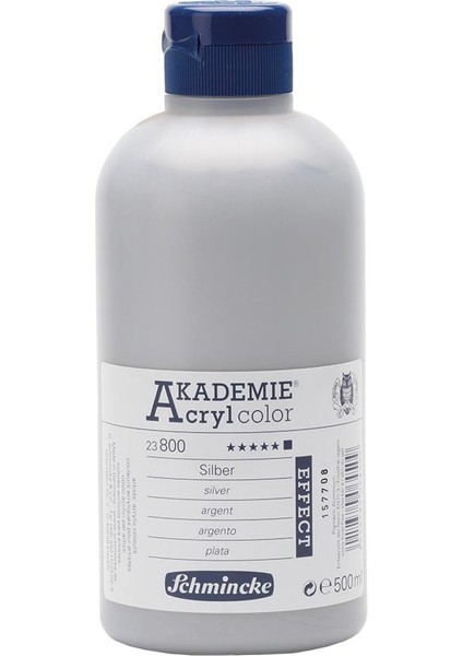 Akademie Akrilik Boya 500 ml Silver