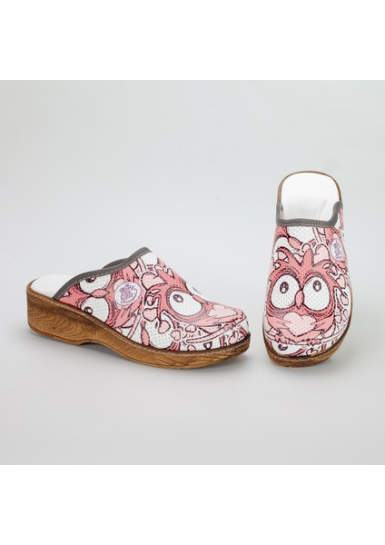 Pembe Kalp Temalı Ortopedi Koyu Taban Sabo Terlik Hemşire Terliği Medikal Hastane Terliği Doktor Terliği
