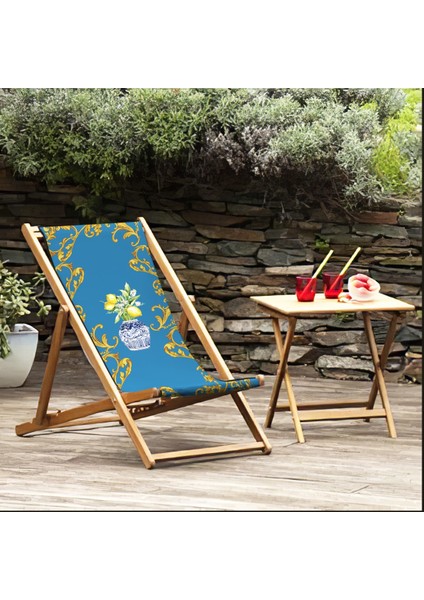 Blue Lemon Katlanabilir Şezlong