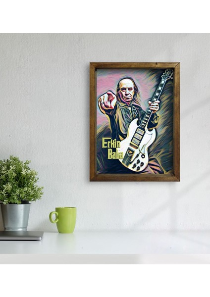 Gift Erkin Baba Tasarımlı Doğal Masif Ahşap Çerçeveli Tablo-3 modelleri