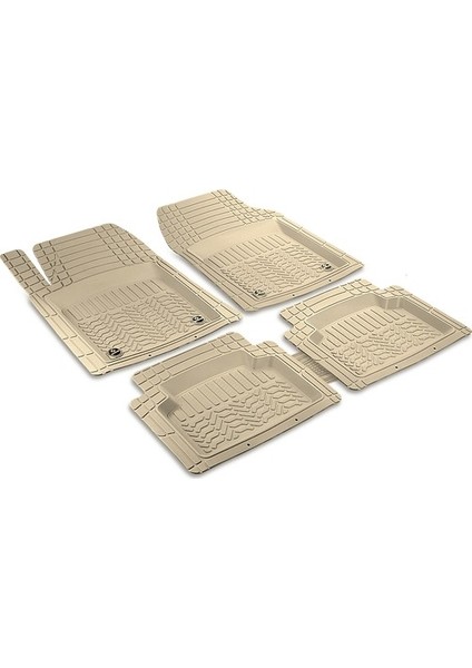 Ford Focus 2 2004 - 2010 3D Havuzlu Pro Bej Paspas