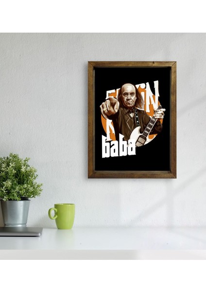 Gift Erkin Baba Tasarımlı Doğal Masif Ahşap Çerçeveli Tablo-1 modelleri