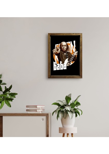 Gift Erkin Baba Tasarımlı Doğal Masif Ahşap Çerçeveli Tablo-1 fırsatları