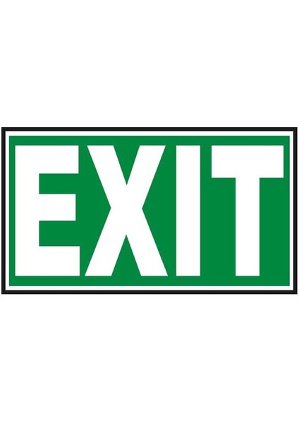 Fosforlu Exit Levhası - Fotolümenli