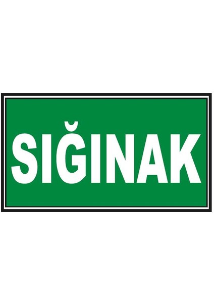 Fosforlu Sığınak Levhası - Fotolümenli