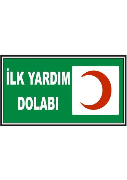 Fosforlu Ilk Yardım Dolabı Levhası - Fotolümenli