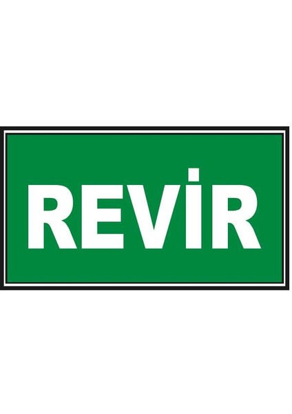 Fosforlu Revir Levhası - Fotolümenli