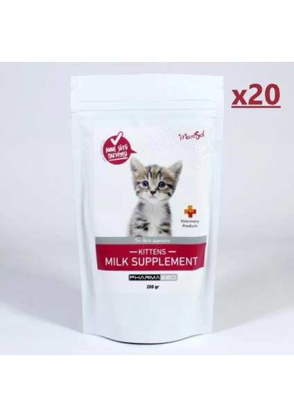 Yavru Kedi Süt Tozu 200 gr 20 Adet