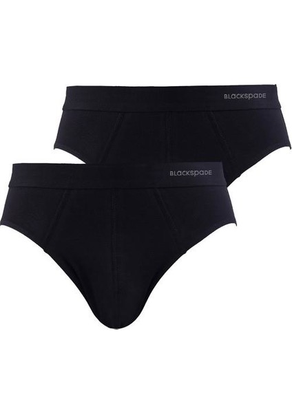 Erkek Slip Külot 2'li Paket Loose Fit 9625 - Siyah