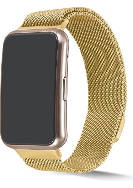 Huawei Watch Fit Hasır Metal Kordon Premium Tel Örgü Kayış - Mıknatıslı - Paslanmaz Çelik fiyatları
