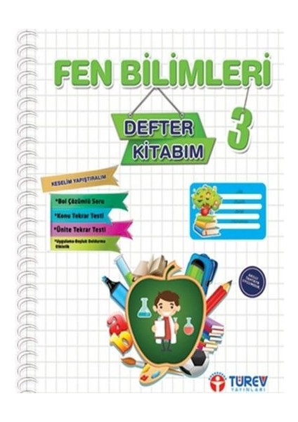 Türev 3. Sınıf Temel Dersler Defter Kitabım