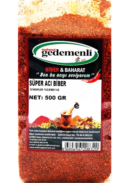 Süper Acı Pul Biber 500  gr