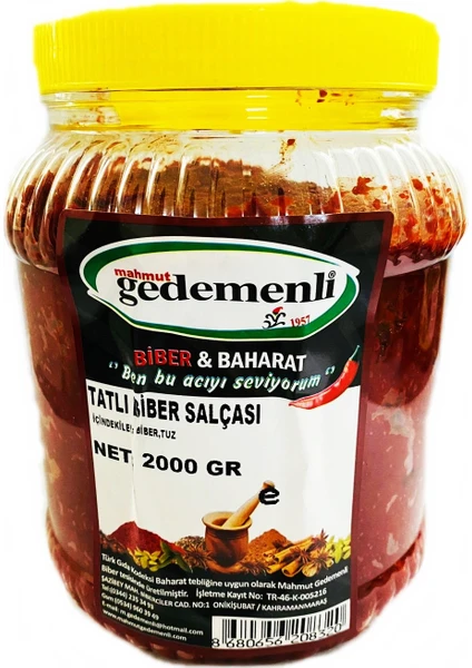 Ev Tipi Tatlı Biber Salçası 2 kg