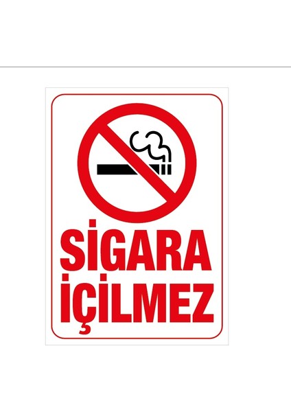Sigara Içilmez Uyarı Levhası/galvaniz Saç