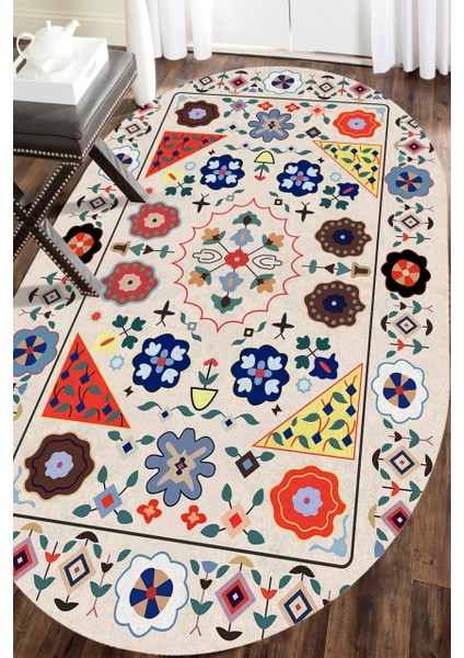 Cappio Mavi El Desenli Çocuk Odası Halısı