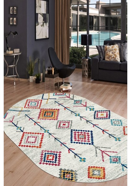 Cappio Kırmızı Afgan Desenli Halı