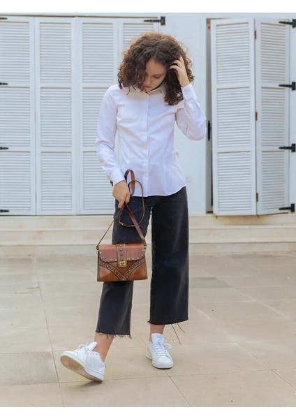 Deri El Işi Kadın Omuz Çantası Arya Modeli V-B-CN-024 En 22 Boy 17 Körük 6 fiyatları