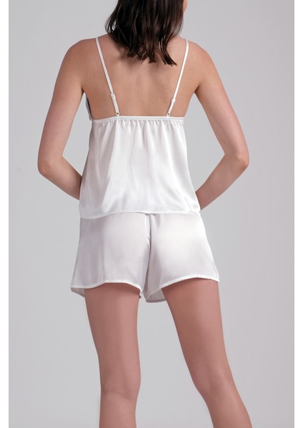 Beyaz Gelin Koleksiyonu Şort Takımı fiyatları