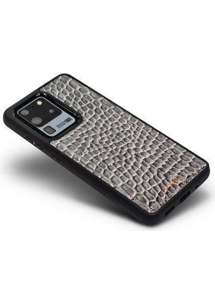 Samsung S20 Ultra Bubble Croco Dokulu Deri Kılıf Gri fiyatları