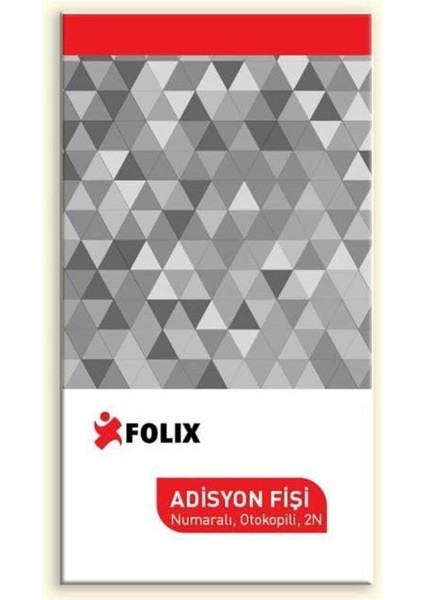 Adisyon Fişi 2 Nüsha Otokopili 50 Yaprak Tekli