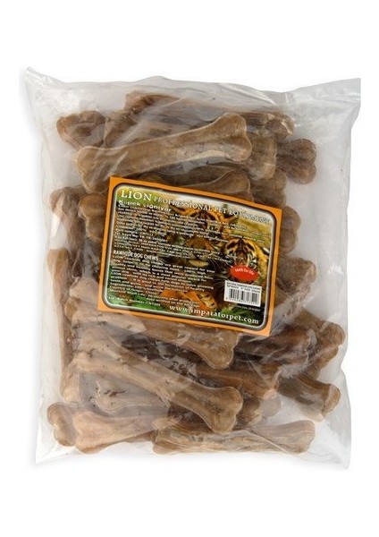 Lion Pet Köpek Kemiği Naturel Pres Kemik 50 gr 60 gr 25 Adet 12,50 cm