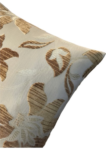 Pıllows Store Çiçek Desenli Safran Kırlent Kılıfı 45CM*45CM