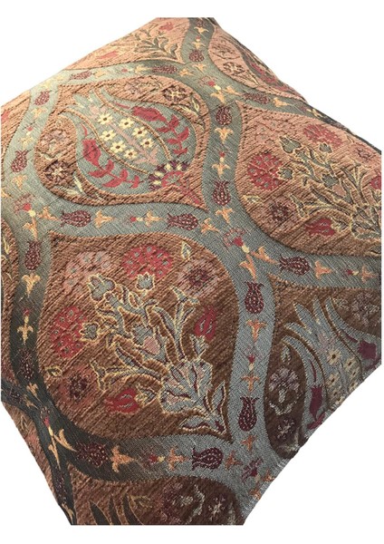 Pıllows Store Osmanlı Kahverengi Lale Desenli Kırlent Kılıfı 45CM*45CM modelleri