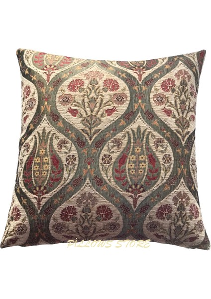 Pıllows Store Osmanlı Krem Lale Desenli Kırlent Kılıfı 45CM*45CM fiyatları