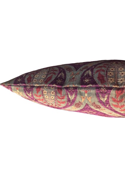 Pıllows Store Osmanlı Mor Lale Desenli Kırlent Kılıfı 45CM*45CM indirimleri