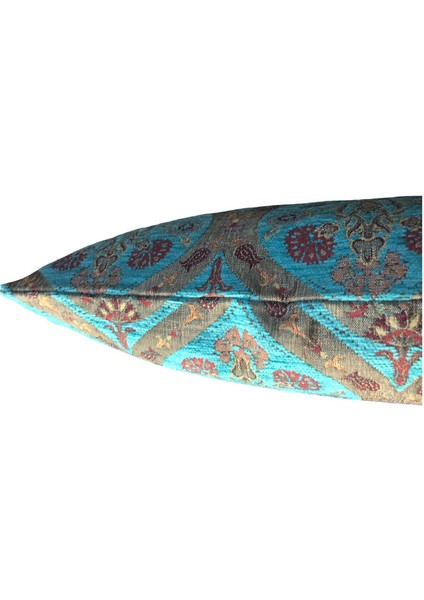 Pıllows Store Osmanlı Turkuaz Lale Desenli Kırlent Kılıfı 45CM*45CM indirimleri