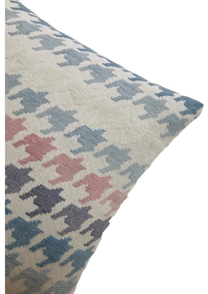 Pıllows Store Büyük Kazayağı Desenli Beyaz Kırlent Kılıfı 45CM*45CM modelleri