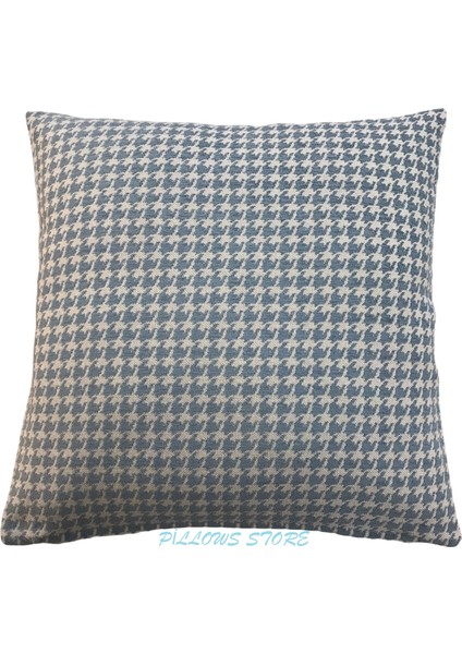 Pıllows Store Küçük Kazayağı Desenli Turkuaz Kırlent Kılıfı 45CM*45CM fiyatları