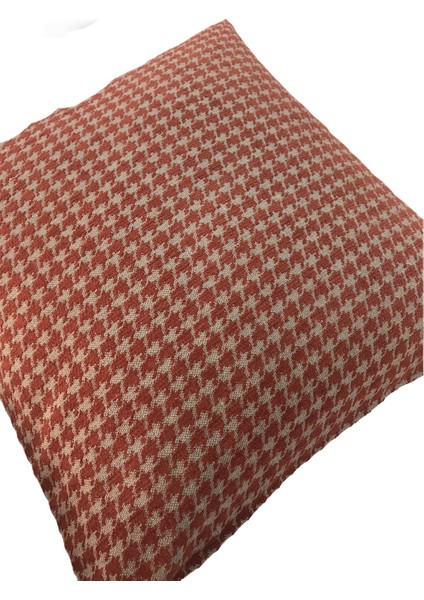 Pıllows Store Küçük Kazayağı Desenli Kiremit Kırlent Kılıfı 45CM*45CM