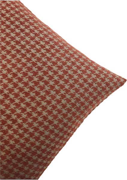 Pıllows Store Küçük Kazayağı Desenli Kiremit Kırlent Kılıfı 45CM*45CM